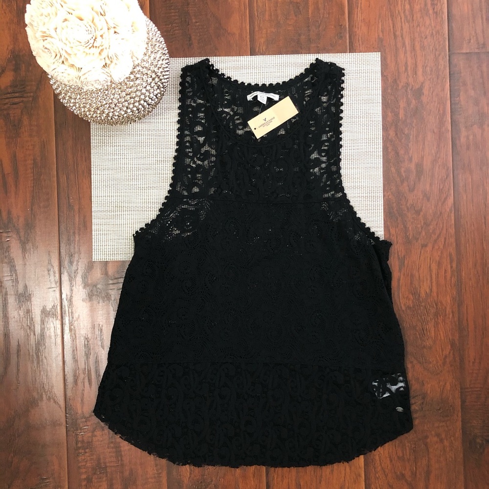 American Eagle Lace Racerback Tank